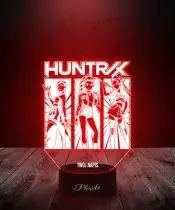 Lampka LED 3D Huntrix K-popowe Łowczynie Demonów Rumi Mira Zoey