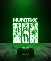 Lampka LED 3D Huntrix K-popowe Łowczynie Demonów Rumi Mira Zoey