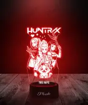 Lampka LED 3D K-popowe Łowczynie Demonów Huntrix Rumi Mira Zoey