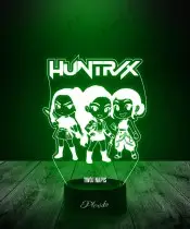 Lampka LED 3D K-pop Łowczynie Demonów Huntrix Rumi Mira Zoey