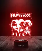 Lampka LED 3D K-pop Łowczynie Demonów Huntrix Rumi Mira Zoey