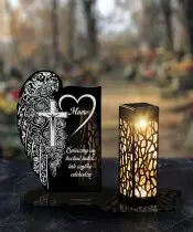 copy of Solar LED Kerze Premium Statuette Johannes Paul II zu Allerheiligen