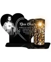 Solar LED Candle Premium Statuette John Paul II for All Saints' Day