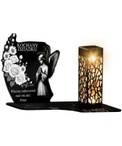 Solar LED Candle Premium Statuette John Paul II for All Saints' Day