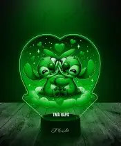 Lampka LED 3D Plexido Lilo i Angel Zakochani Bajka Prezent
