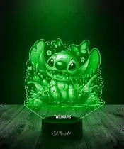 Lampka LED 3D Plexido Lilo i Stich z Motylami Bajka Prezent