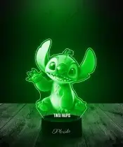 Lampka LED 3D Plexido Lilo i Stich Machający Bajka Prezent