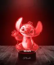 Lampka LED 3D Plexido Lilo i Stich Machający Bajka Prezent