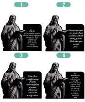 Solar LED Kerze Premium Statuette Jesus zu Allerheiligen