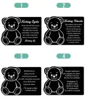 Solar LED Kerze Teddybär Statue für Kinder zu Allerheiligen