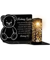 Solar LED Kerze Teddybär Statue für Kinder zu Allerheiligen