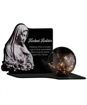 Solarkerze LED Kugel Premium Statuette Buch zu Allerheiligen