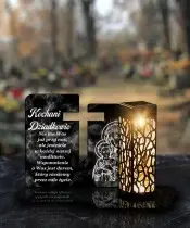 copy of Premium Solar LED Heart Marble Candle for All Saints' Day