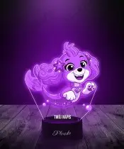3D Plexido LED Lamp Paw Patrol Chase Fairy Tale Gift
