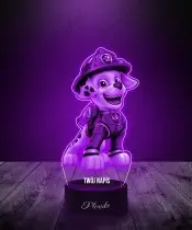 Lampka LED 3D Plexido Psi Patrol Marshall Bajka Prezent