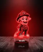 Lampka LED 3D Plexido Psi Patrol Marshall Bajka Prezent