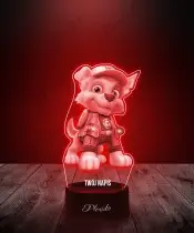 3D LED Lamp Plexido Paw Patrol Rex Fairy Tale Gift
