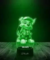 3D-LED-Lampe Plexido Paw Patrol Rex Märchengeschenk