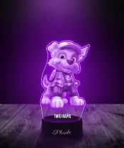 3D-LED-Lampe Plexido Paw Patrol Rex Märchengeschenk