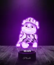 Lampka LED 3D Plexido Psi Patrol Rubble Bajka Prezent