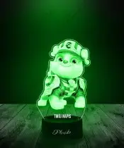 Lampka LED 3D Plexido Psi Patrol Rubble Bajka Prezent