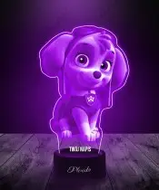 Lampka LED 3D Plexido Psi Patrol Skye Bajka Prezent