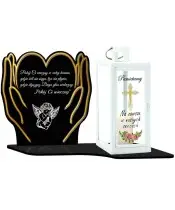 copy of Large LED Candle with Lantern We Remember + Candle for All Saints' Day