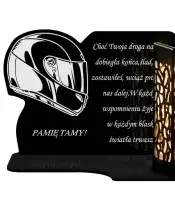 Znicz Solarny LED Dla Motocyklisty Kask Na Wszystkich Świętych