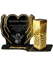 Premium Solar LED Kerze Gold für All Saints Cemetery