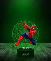 Lampka LED 3D Plexido z Nadrukiem Spiderman Film