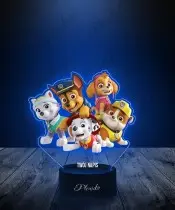 copy of 3D LED Lamp Plexido with UV Print Paw Patrol Chase
