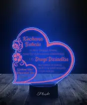 3D Plexido LED Lamp As A Gift For Grandpa With Wishes