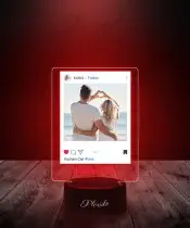 Lampka LED 3D Plexido Prezent na Walentynki Twoje Zdjęcie Nadruk UV