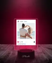 Lampka LED 3D Plexido Prezent na Walentynki Twoje Zdjęcie Nadruk UV