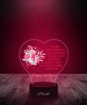 Lampka LED 3D Plexido Prezent Na Walentynki Personalizowany Nadruk UV