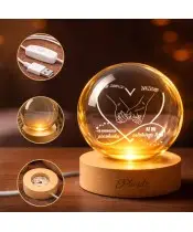 Kryształowa Kula 3D Prezent Na Walentynki z Waszym Zdjęciem