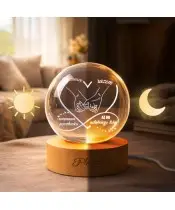 Kryształowa Kula 3D Prezent Na Walentynki z Waszym Zdjęciem