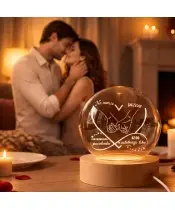 Kryształowa Kula 3D Prezent Na Walentynki z Waszym Zdjęciem