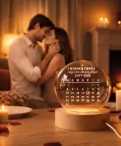 Kryształowa Kula 3D Prezent Na Walentynki Wasza Data