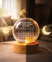 Kryształowa Kula 3D Prezent Na Walentynki Wasza Data