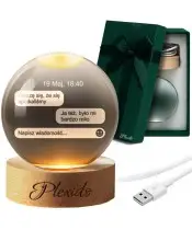 Kryształowa Kula 3D Prezent Na Walentynki Wasza Pierwsza Wiadomość