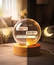 Kryształowa Kula 3D Prezent Na Walentynki Wasza Pierwsza Wiadomość