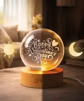 Kryształowa Kula 3D Prezent Na Walentynki Dla Ukochanej Ukochanego