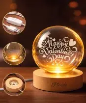 Kryształowa Kula 3D Prezent Na Walentynki Dla Ukochanej Ukochanego