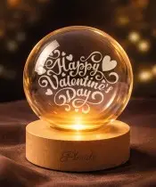 Kryształowa Kula 3D Prezent Na Walentynki Dla Ukochanej Ukochanego