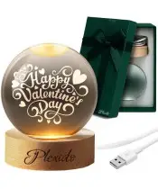 Kryształowa Kula 3D Prezent Na Walentynki Dla Ukochanej Ukochanego