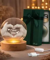Kryształowa Kula 3D Prezent Na Walentynki I Love You
