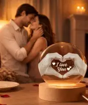 Kryształowa Kula 3D Prezent Na Walentynki I Love You