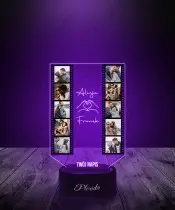 3D Plexido LED-Lampe – Valentinstagsgeschenk – UV-Druck Ihrer Fotos