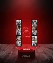3D Plexido LED-Lampe – Valentinstagsgeschenk – UV-Druck Ihrer Fotos